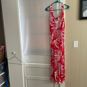 Tommy Bahama Red and White Maxi Dress